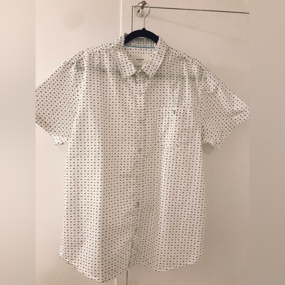 BICYCLE PRINT SHORT SLEEVE SHIRT